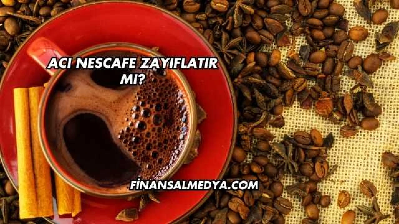 Acı Nescafe Zayıflatır mı?