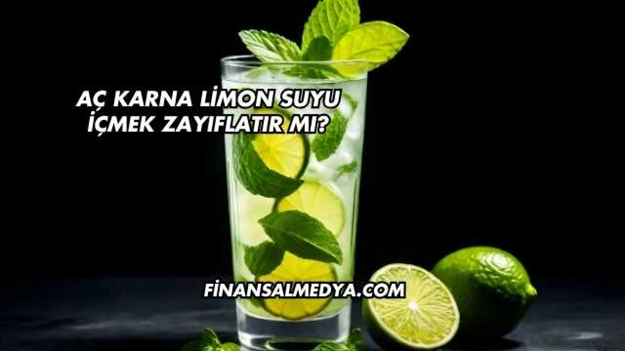 Aç Karna Limon Suyu İçmek Zayıflatır mı?