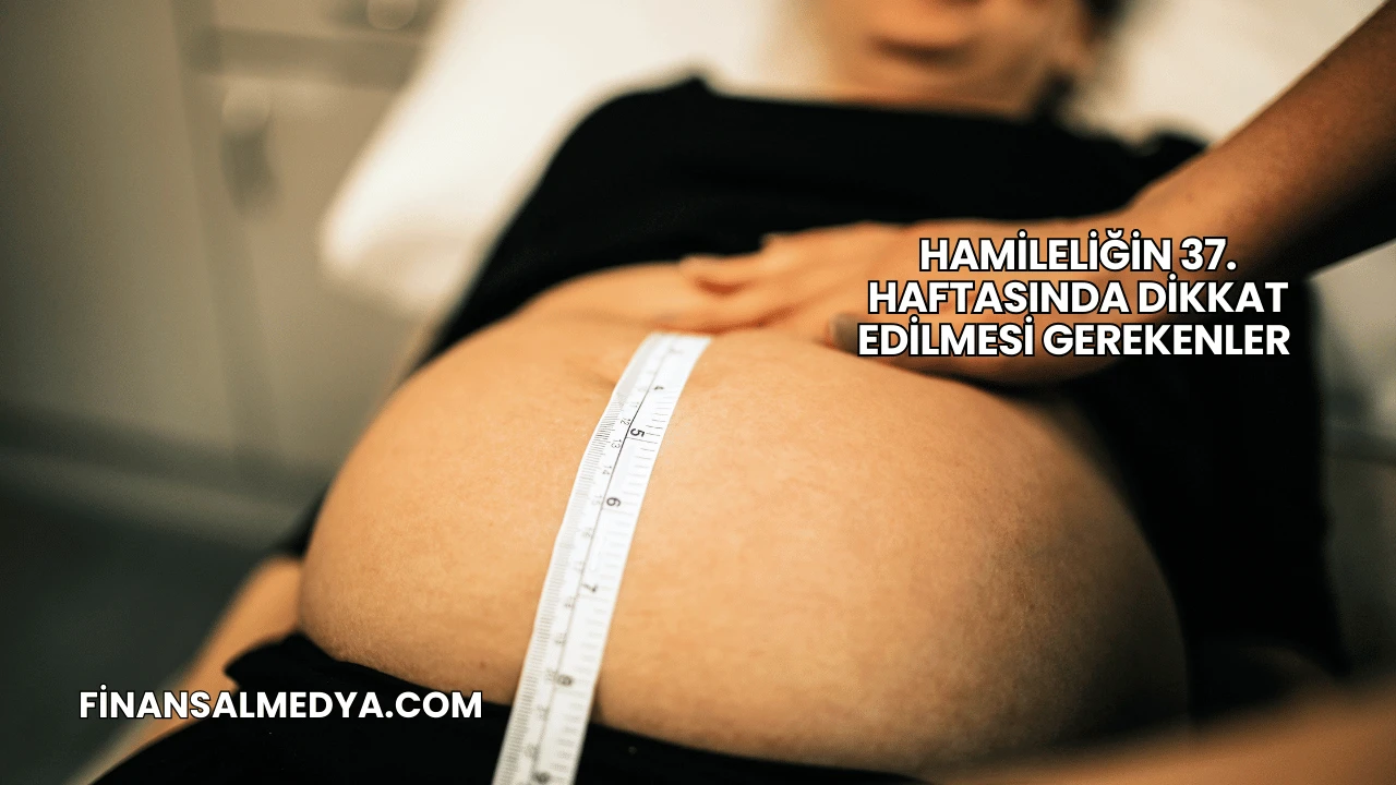 Hamileliğin 37. Haftasında Dikkat Edilmesi Gerekenler