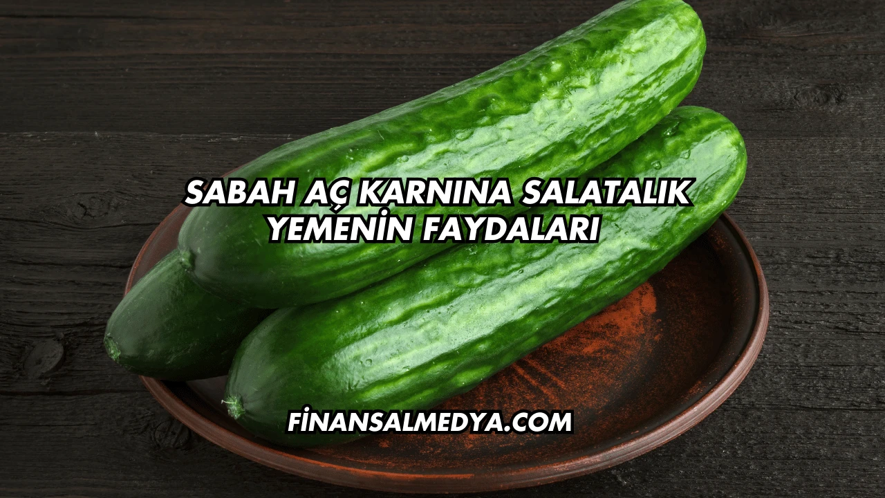 Sabah Aç Karnına Salatalık Yemenin Faydaları