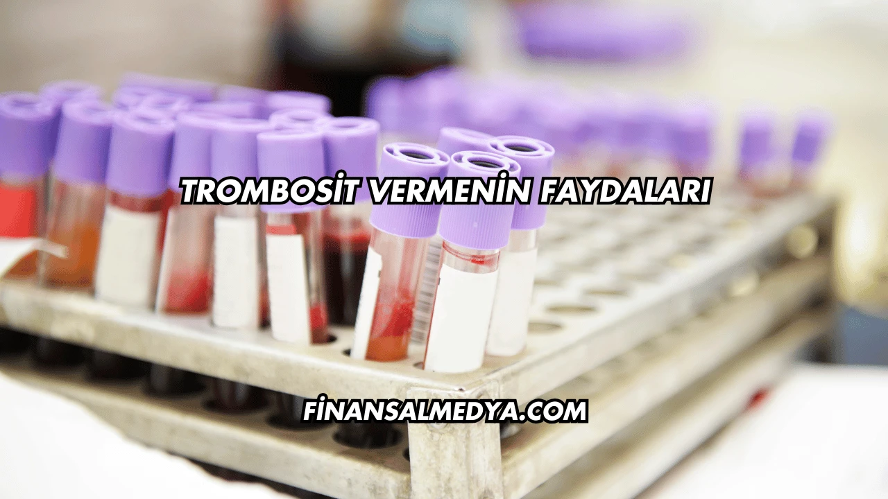 Trombosit Vermenin Faydaları