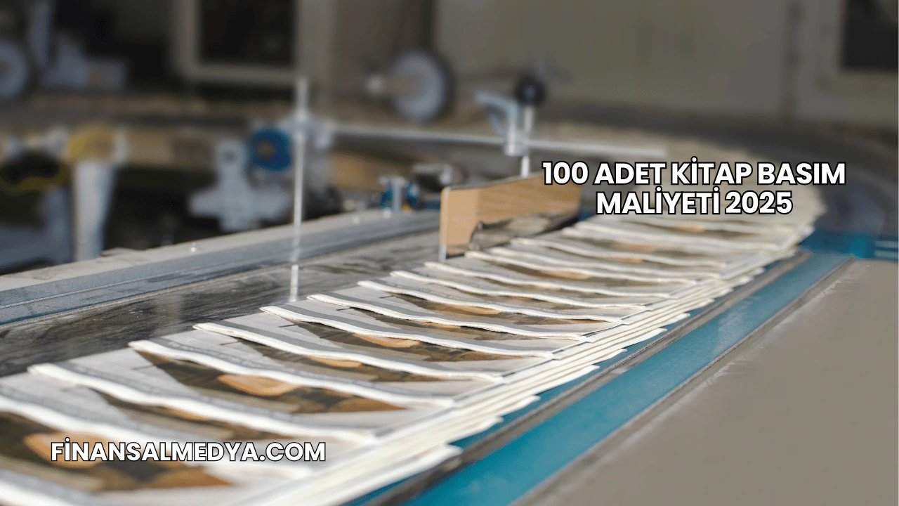 100 Adet Kitap Basım Maliyeti 2025
