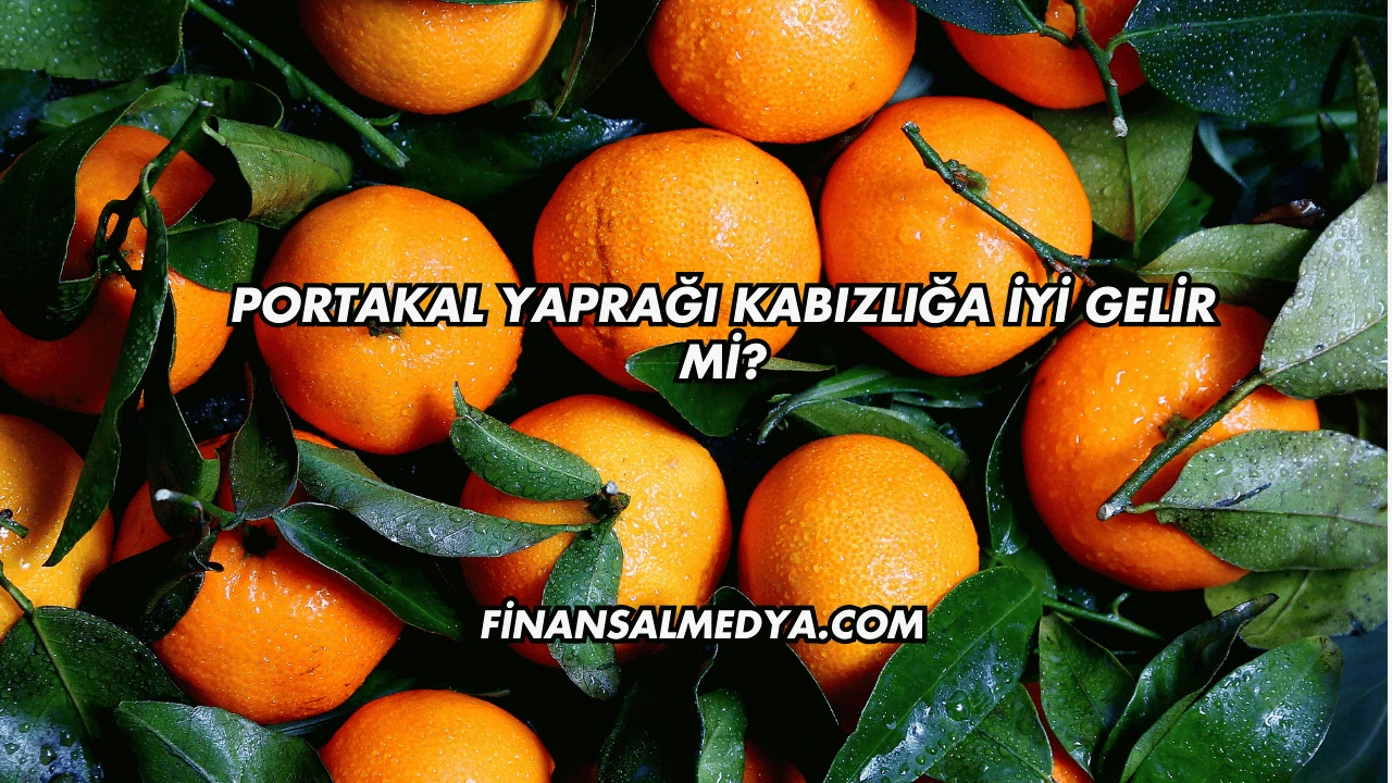 Portakal Yaprağı Kabızlığa İyi Gelir mi?