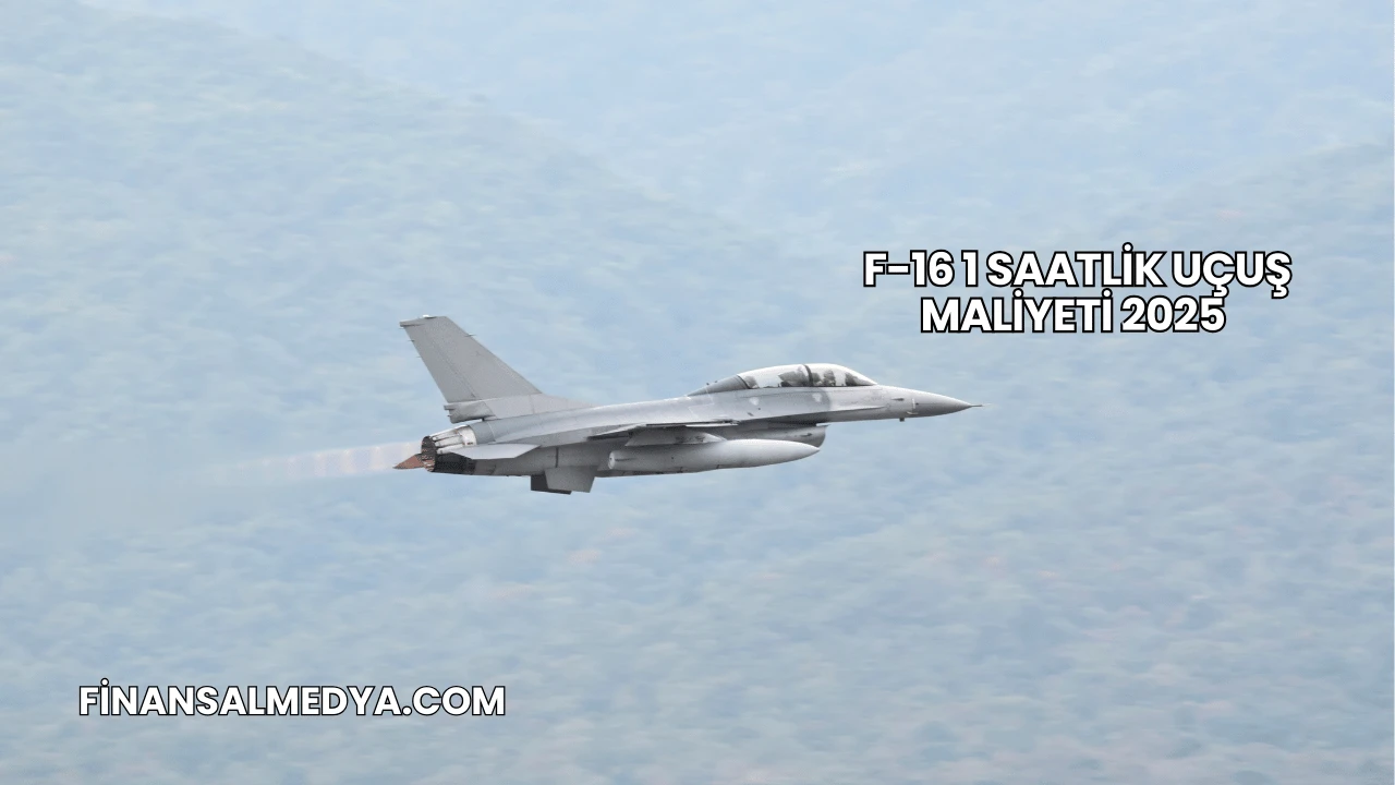F-16 1 Saatlik Uçuş Maliyeti 2025