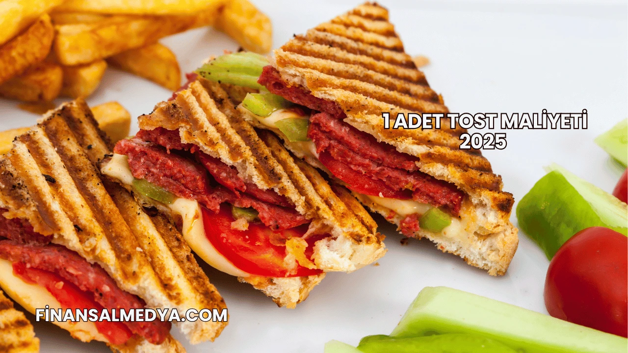 1 Adet Tost Maliyeti 2025