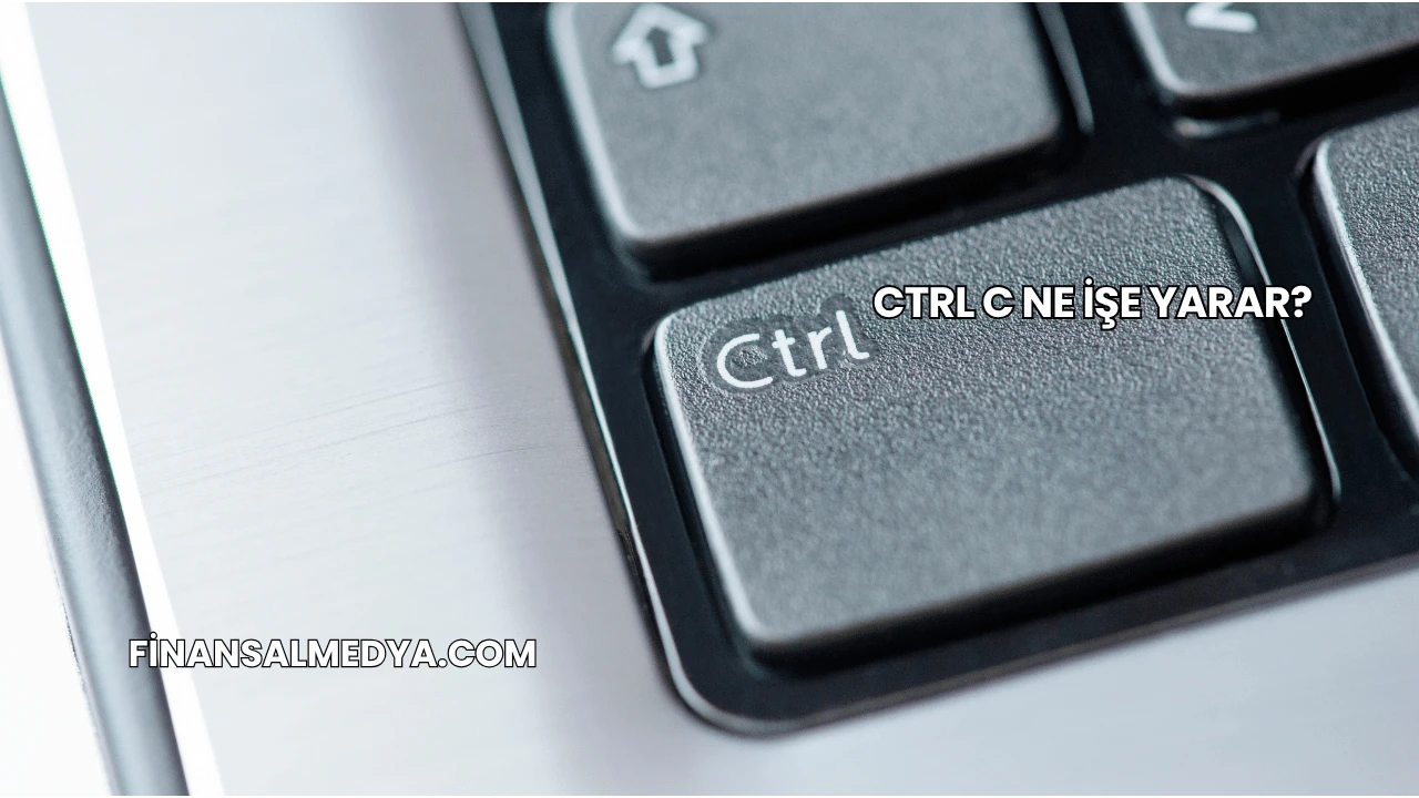 Ctrl C Ne İşe Yarar?