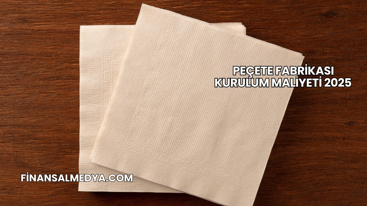 Peçete Fabrikası Kurulum Maliyeti 2025