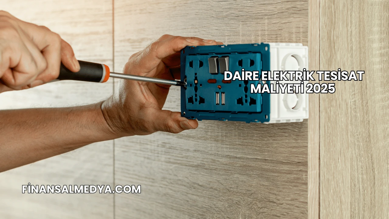 Daire Elektrik Tesisat Maliyeti 2025