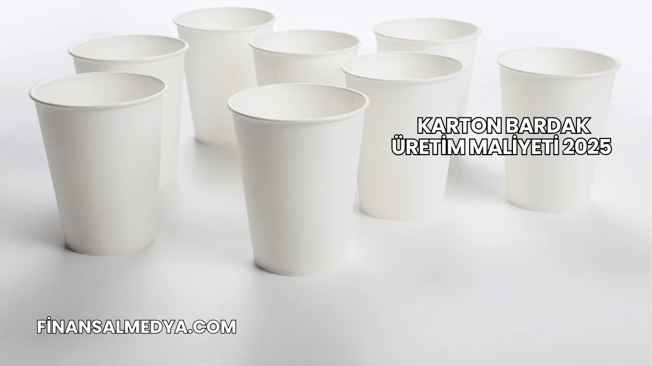 Karton Bardak Üretim Maliyeti 2025