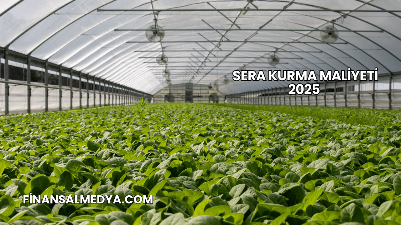 Sera Kurma Maliyeti 2025