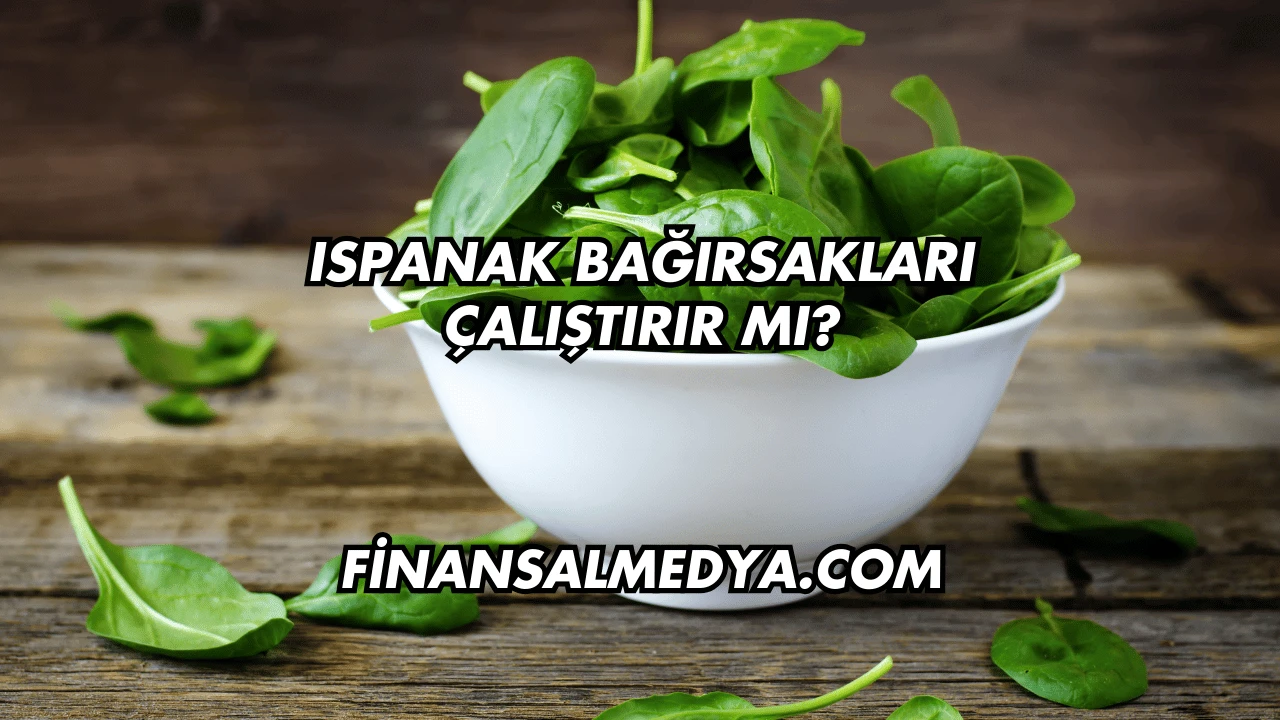Ispanak Bağırsakları Çalıştırır mı?