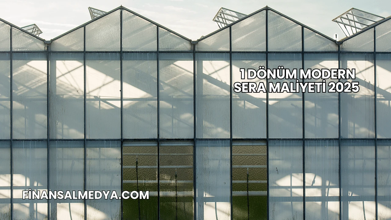 1 Dönüm Modern Sera Maliyeti 2025
