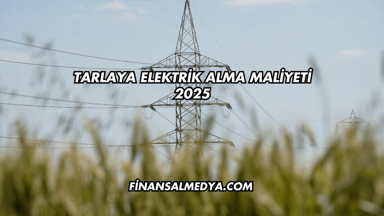 Tarlaya Elektrik Alma Maliyeti 2025