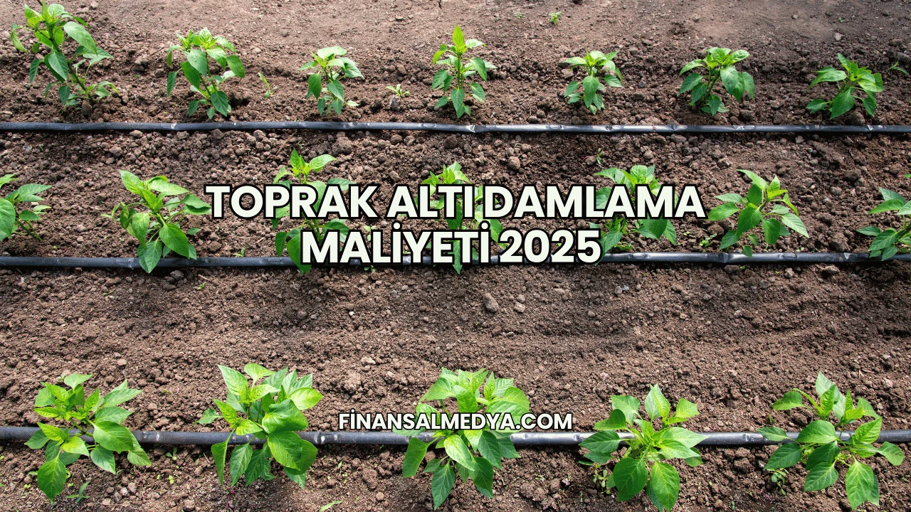 Toprak Altı Damlama Maliyeti 2025