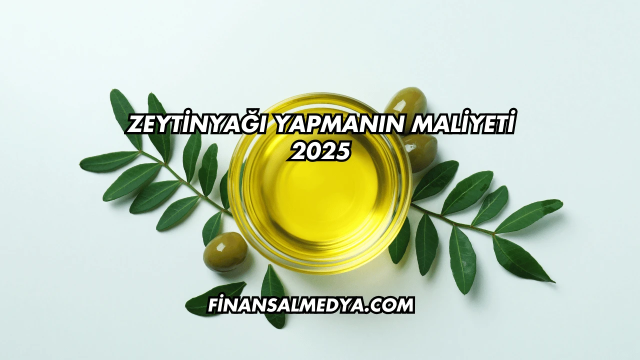Zeytinyağı Yapmanın Maliyeti 2025