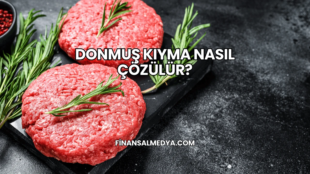 Donmuş Kıyma Nasıl Çözülür?