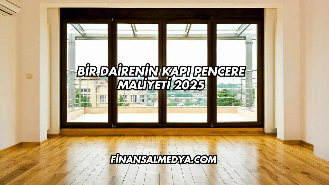 Bir Dairenin Kapı Pencere Maliyeti 2025