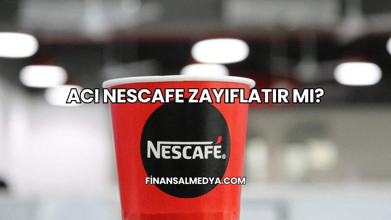 Acı Nescafe Zayıflatır mı?