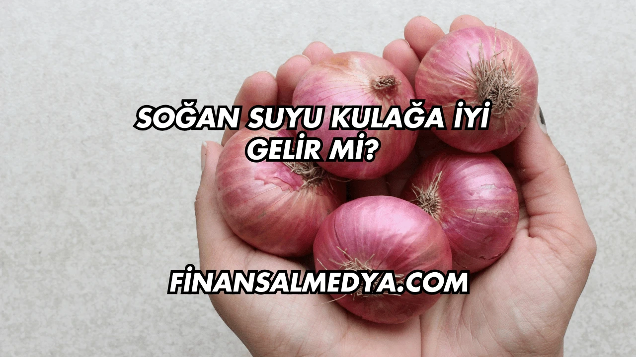 Soğan Suyu Kulağa İyi Gelir mi?