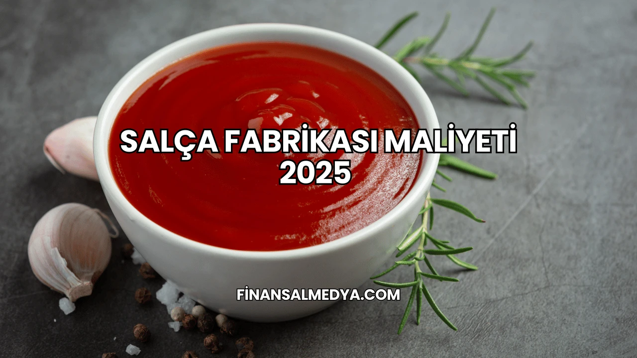 Salça Fabrikası Maliyeti 2025