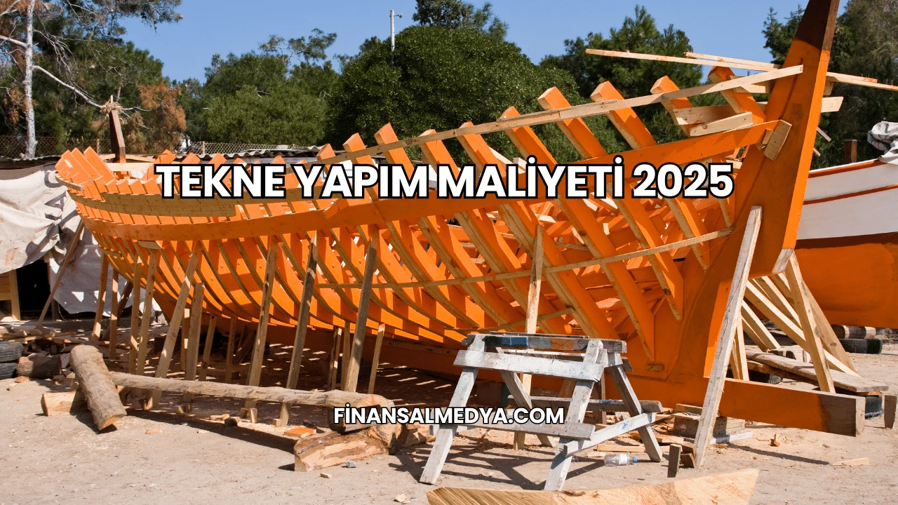 Tekne Yapım Maliyeti 2025