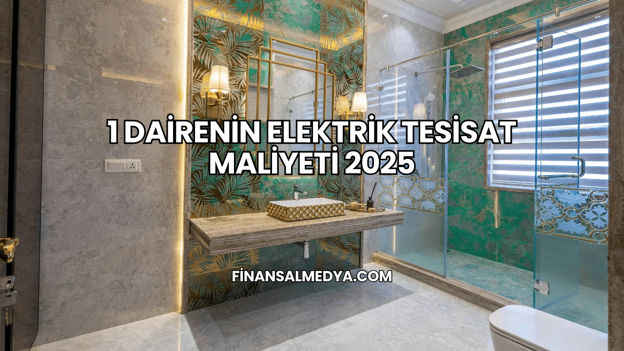 1 Dairenin Elektrik Tesisat Maliyeti 2025