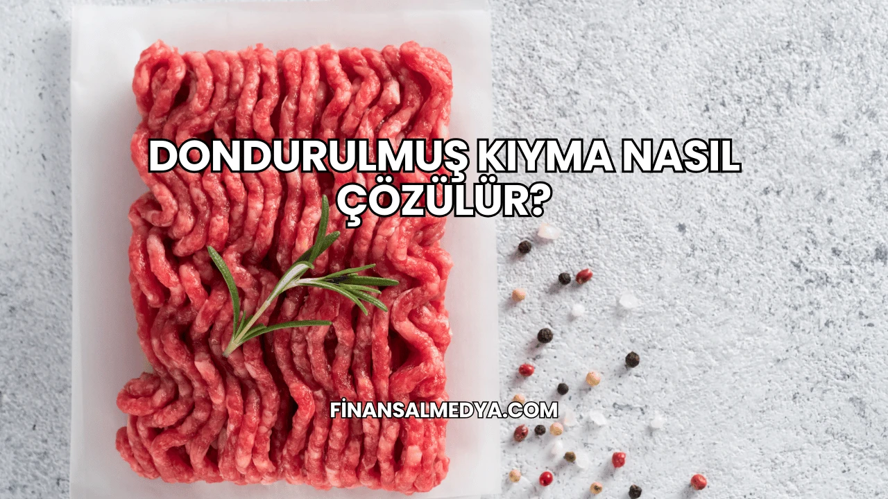 Dondurulmuş Kıyma Nasıl Çözülür?