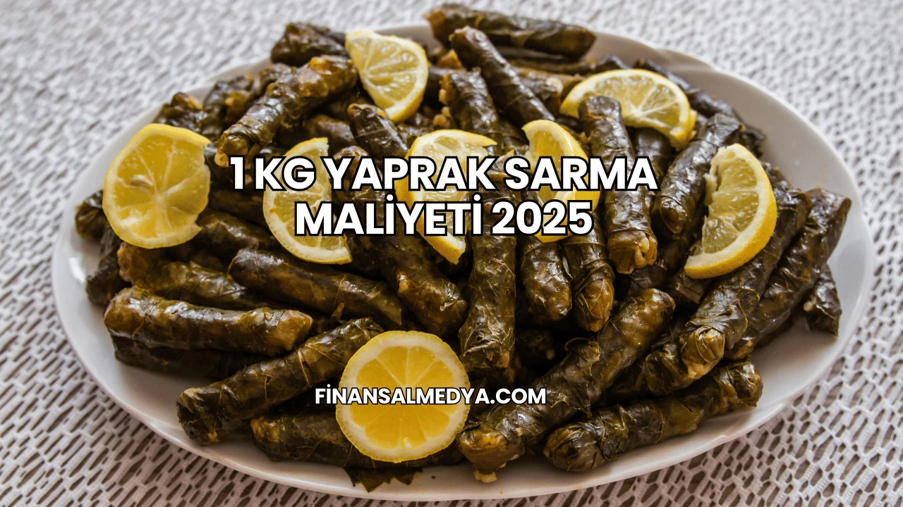 1 Kg Yaprak Sarma Maliyeti 2025