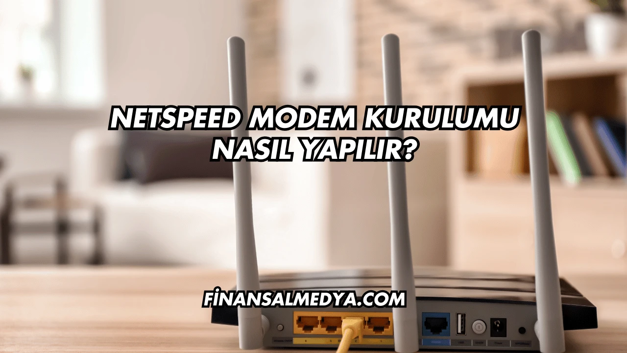 Netspeed Modem Kurulumu Nasıl Yapılır?