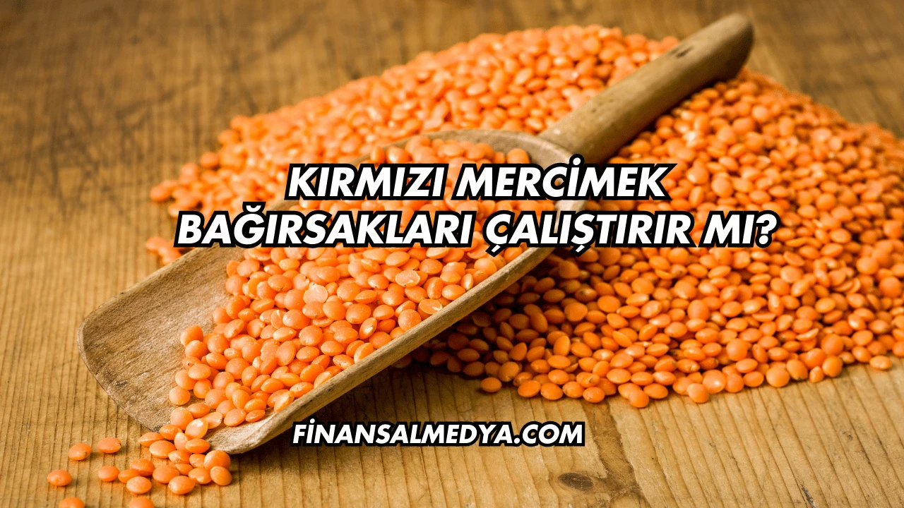 Kırmızı Mercimek Bağırsakları Çalıştırır mı?