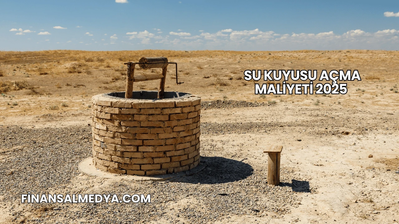 Su Kuyusu Açma Maliyeti 2025
