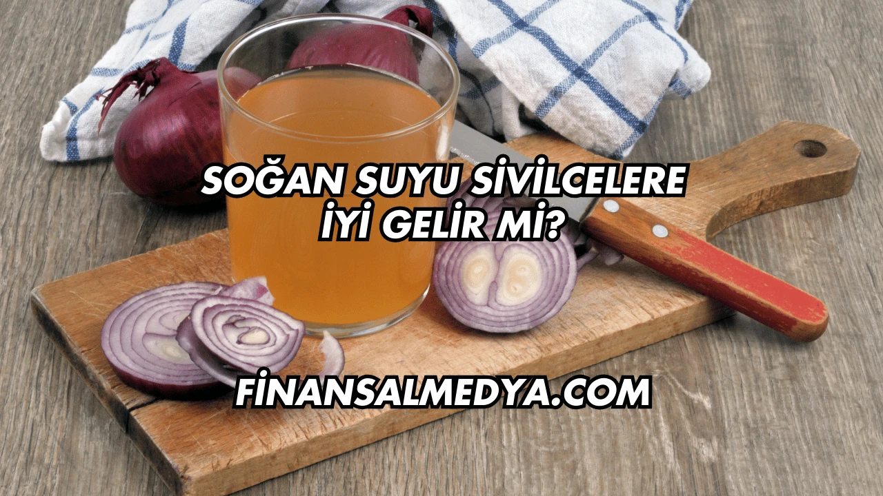 Soğan Suyu Sivilcelere İyi Gelir mi?