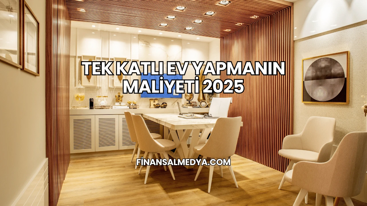 Tek Katlı Ev Yapmanın Maliyeti 2025