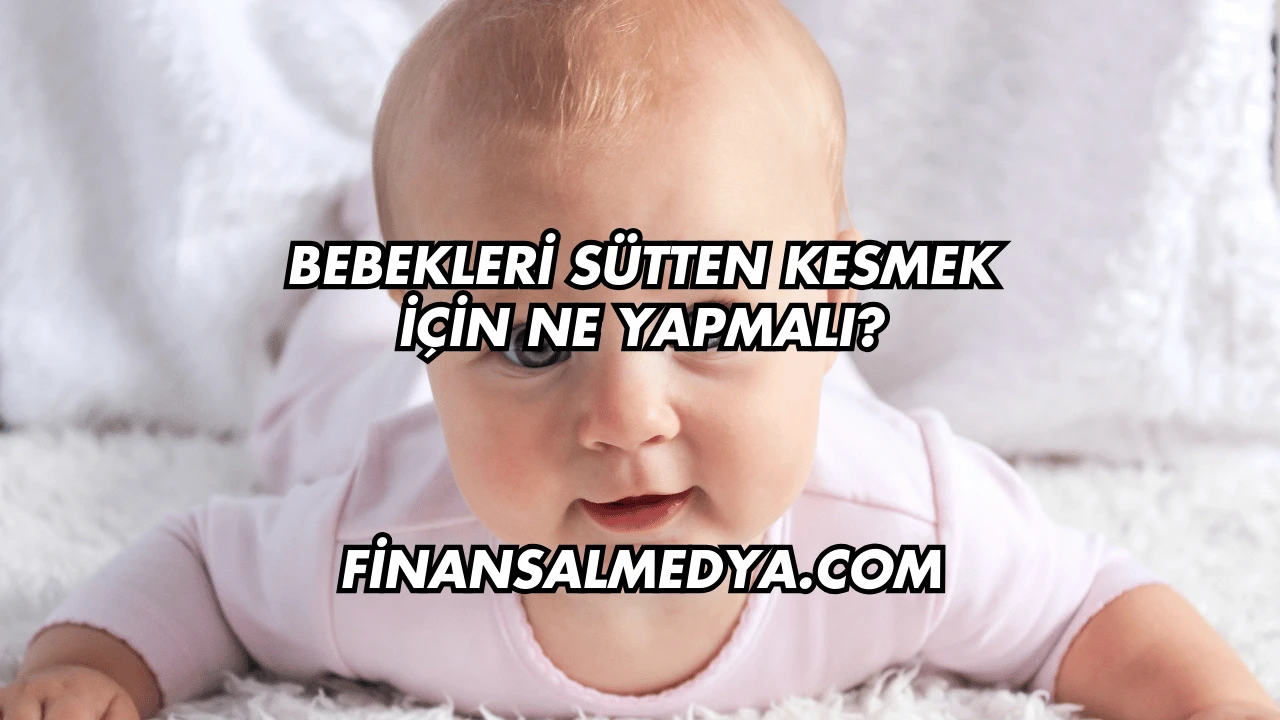 Bebekleri Sütten Kesmek İçin Ne Yapmalı?