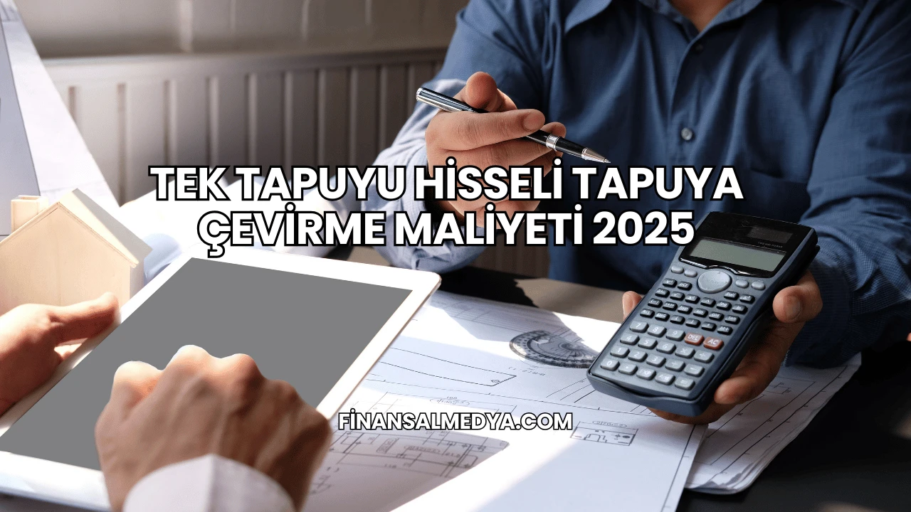 Tek Tapuyu Hisseli Tapuya Çevirme Maliyeti 2025