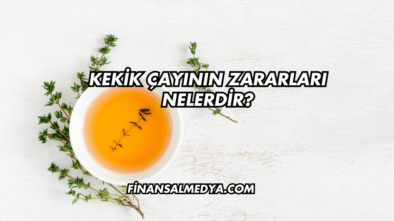 Kekik Çayının Zararları Nelerdir?
