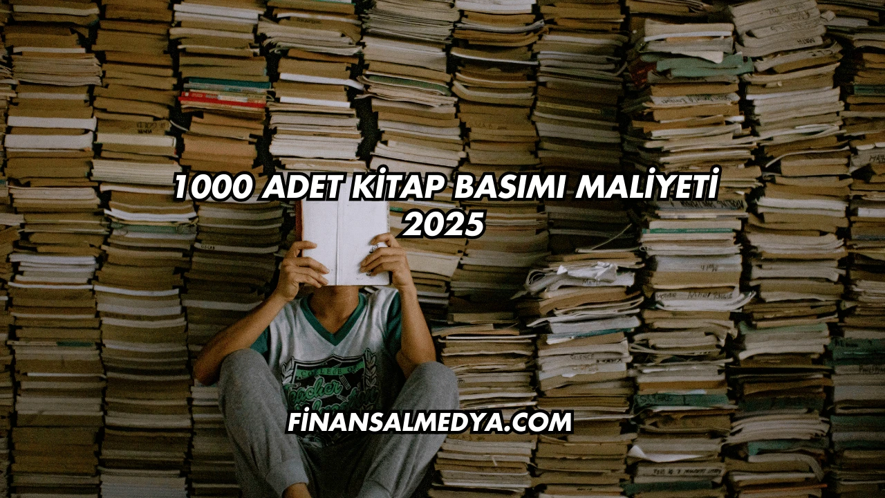 1000 Adet Kitap Basımı Maliyeti 2025