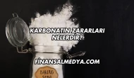 Karbonatın Zararları Nelerdir?