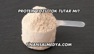 Protein Tozu Tok Tutar mı?