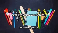 Kırtasiye Kurma Maliyeti 2025