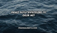 Deniz Suyu Sivilcelere İyi Gelir mi?