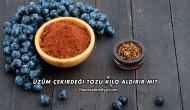 Üzüm Çekirdeği Tozu Kilo Aldırır mı?