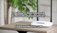 Tp Link Td 8840T Modem Kurulumu Nasıl Yapılır?
