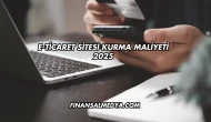 E-Ticaret Sitesi Kurma Maliyeti 2025
