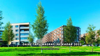 Daire Tapu Masrafı Ne Kadar 2025