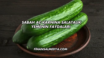 Sabah Aç Karnına Salatalık Yemenin Faydaları