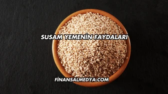 Susam Yemenin Faydaları