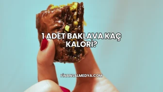 1 Adet Baklava Kaç Kalori?