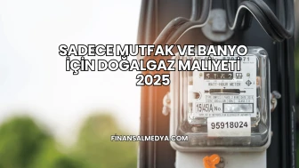 Sadece Mutfak ve Banyo İçin Doğalgaz Maliyeti 2025