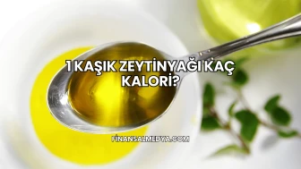 1 Kaşık Zeytinyağı Kaç Kalori?